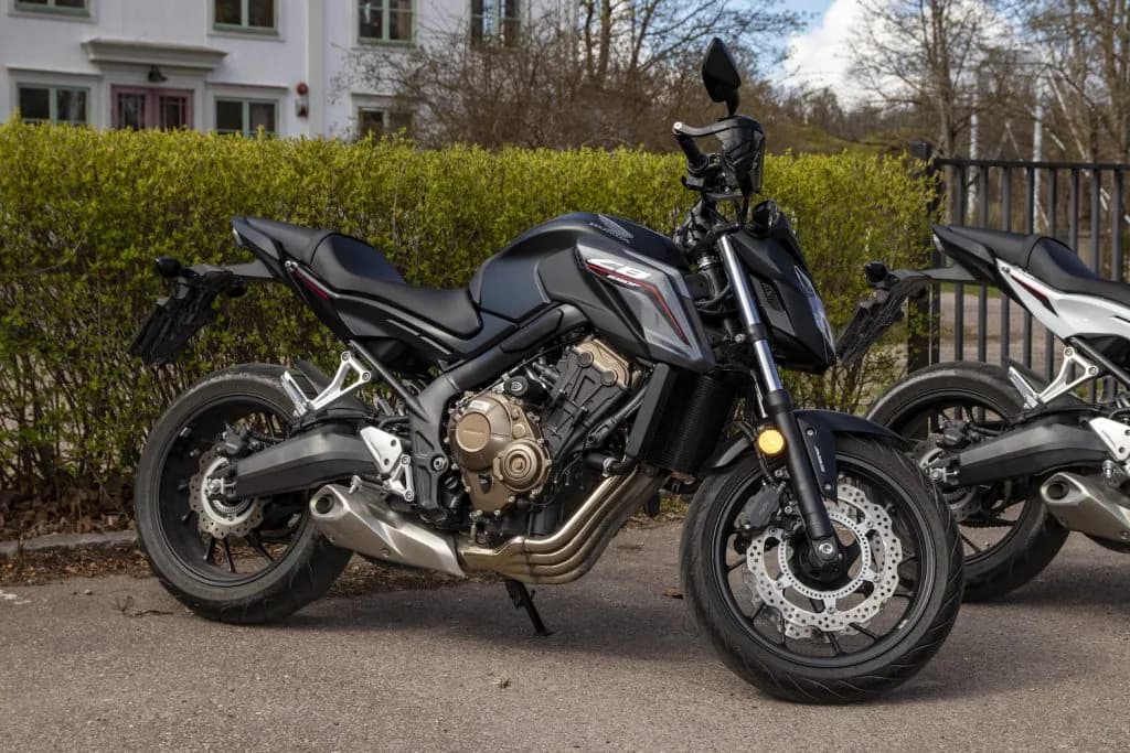 Skolans motorcykel för MC-körkort.